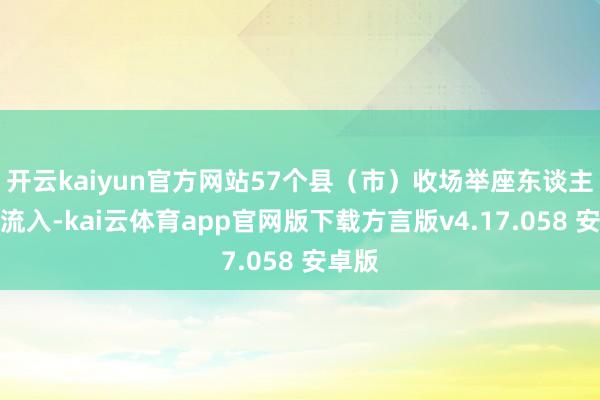 开云kaiyun官方网站57个县(市)收场举座东谈主口净流入-kai云体育app官网版下载方言版v4.17.058 安卓版