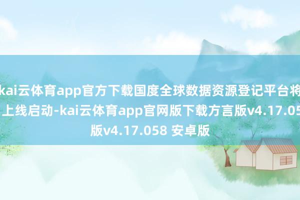 kai云体育app官方下载国度全球数据资源登记平台将于3月1日上线启动-kai云体育app官网版下载方言版v4.17.058 安卓版