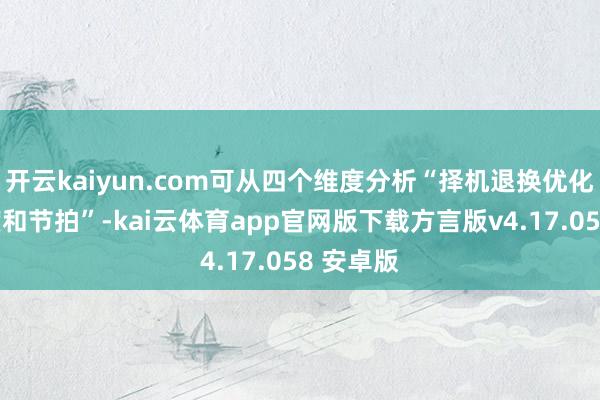 开云kaiyun.com可从四个维度分析“择机退换优化战术力度和节拍”-kai云体育app官网版下载方言版v4.17.058 安卓版
